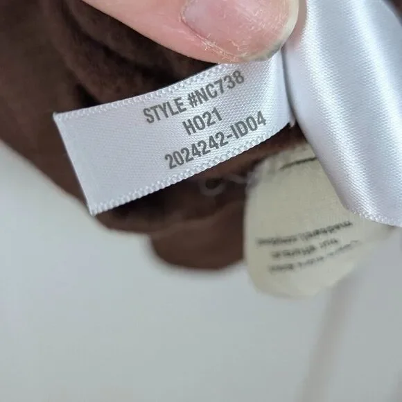 Madewell | Brown Ribbed Quarter Zip Sweatshirt Size Medium - Picture 7 of 7